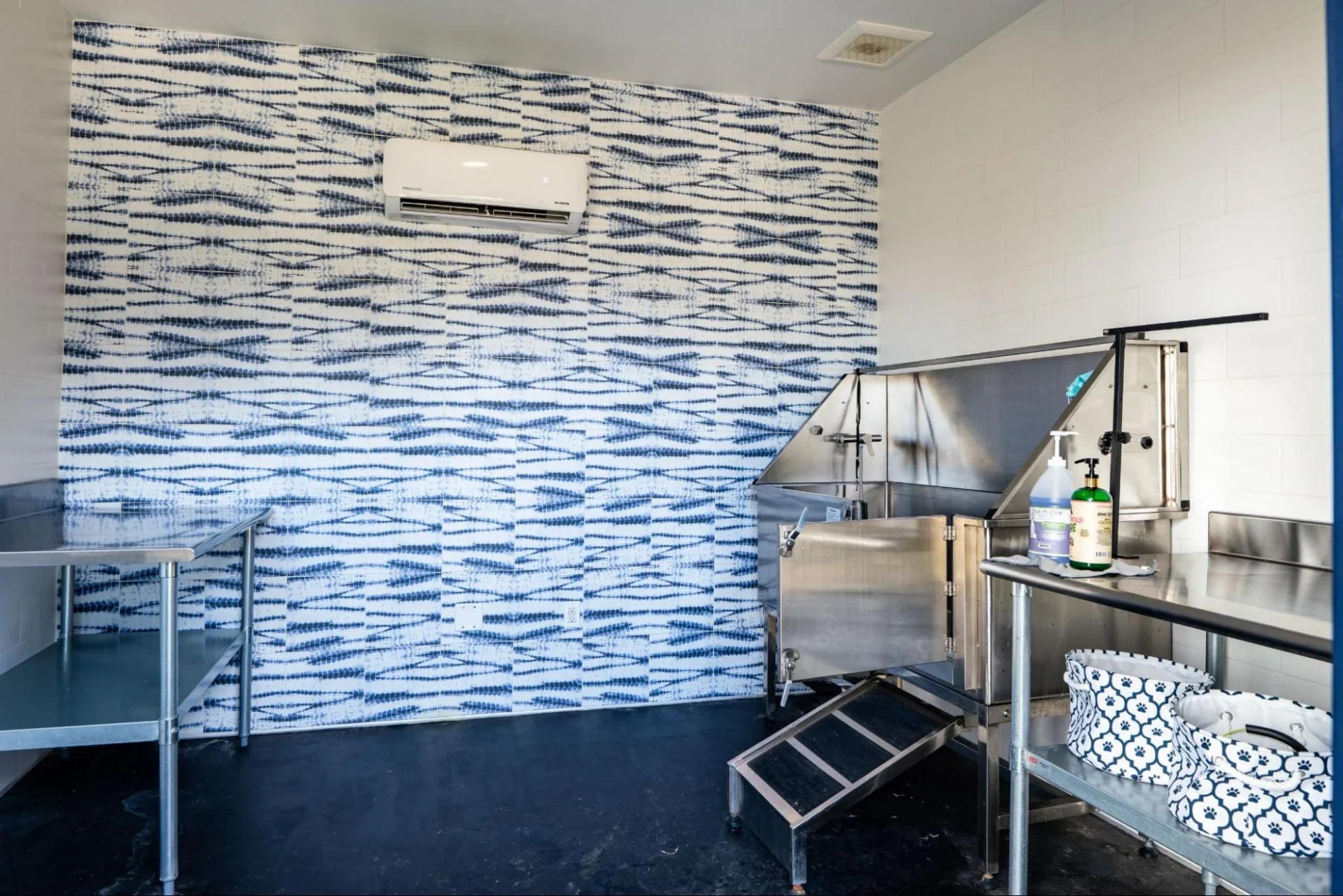 Custom Dog Wash Station Construction